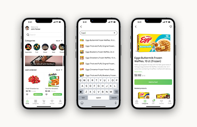 Freshcart | Home & Search app app design branding delivery app delivery app uiux grocery app grocery shopping mobile app mobile app design ui ui design ux