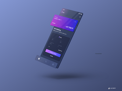 IDO app design fintech goals stackin ui ux