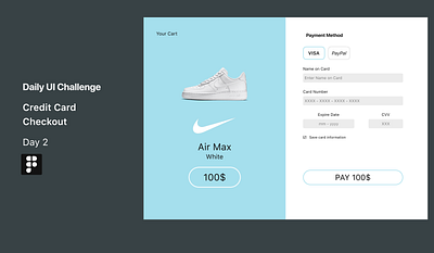 Credit Card Checkout app dailyui design ui ux