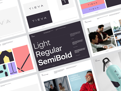 TIEVA - Brand Identity brand identity branding colour graphic design guidelines logo technology vibrant