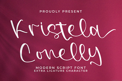 Kristela Conelly - Modern Script Font graphic
