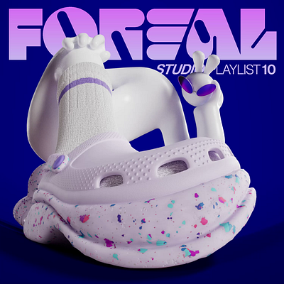 FOREAL Studio Playliste No. 10 3d animation branding cgi character design foreal logo spotify