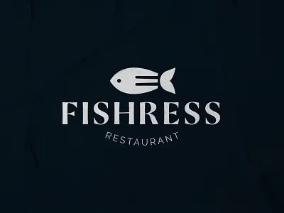 fork fish logo animal brand branding cafe design emblem fish fork graphic design logo logotype mark modern restaurant symbol