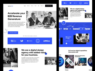 Digital Agency Landing Page Website agency agency landingpage agrncy b2b b2b landing page b2b website bussiness clean design companey digital agency digital marketing digital product junaki landing page marketing modern website ui design web web design website design