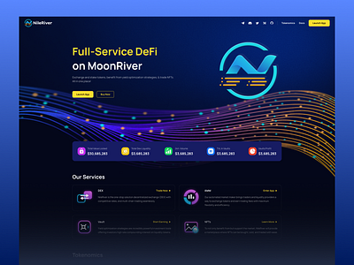 Full-Service DeFi Landingpage crypto defi design finance product design ui design ux design