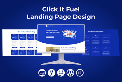 Click It Fuel Landing Page Design attractive website business website design graphic design landing page responsive website web design website design