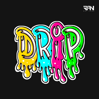 Psychedelic melting trippy dripping cartoon character logo art cartoon character dripping illustration logo melting psychedelic trippy