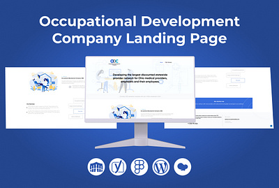 Occupational Development Company Landing Page attractive website business website graphic design landing page responsive website ui web design website design