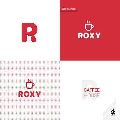 ROXY Caffe House Logo Design branding design graphic design il illustration logo typography