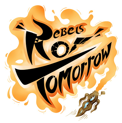 "Rebels of tomorrow" (Logo) art branding children illustration color pencil draw dream fantasy fire graffiti graphic design illustration letters logo manga rebels typography water ink