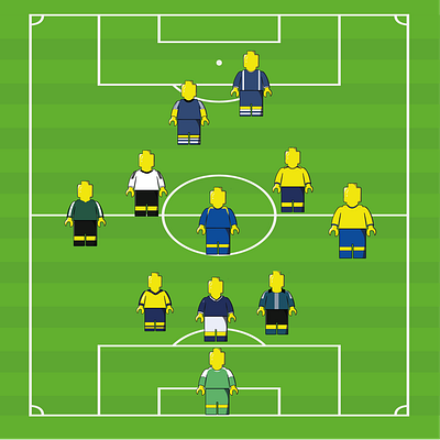 Football Players Vector Illustration adobe illustrator flat footballgraphic graphicdesign hand drawn illustration illustrator vector