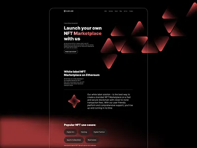 Services | NFT Marketplace design landing services ui ux web design