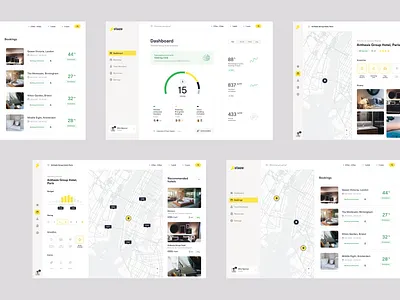 Staze app booking dashboard desktop details eco green hotel platform property saas sustainable ui ux
