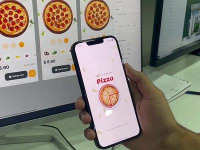 Hot N' Fresh Pizza - Mobile APP Design 3d animation branding clean cook eating encodedots fast food food food delivery graphic design illustration mobile mobile application motion graphics order pizza tracking app ui vector