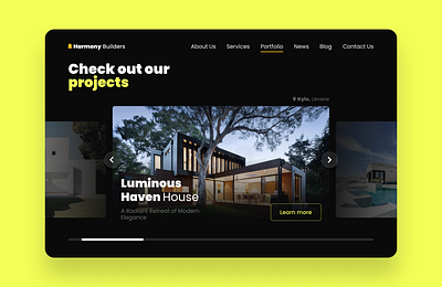 Architecture/design agency webpage 072 72 agency architecture architecture agency branding challenge daily ui 072 dailyui dailyui072 design design agency image slider mockup portfolio project slider ui uiux website