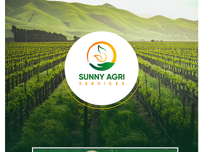 Logo Design-SUNNY AGRI SERVICES agriculture design creative logo design graphic design logo minimalist logo design