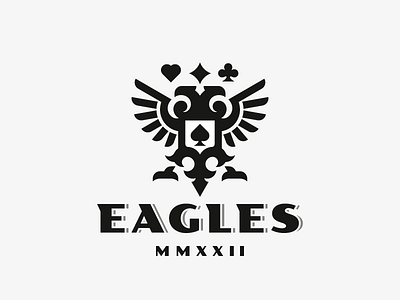 Eagles bird eagle logo poker