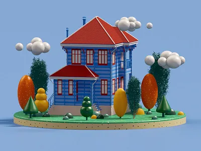 Neighborhood houses 3d animation app branding cgi design game graphic design icon illustration isometric landing page logo lowpoly marketing motion graphics nft render video web