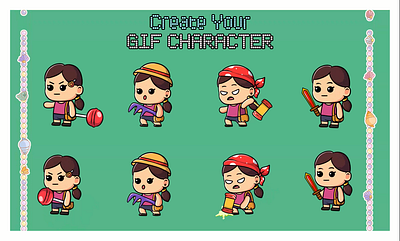 Change Art to Animate Gif Character animated gifcharacter illustration