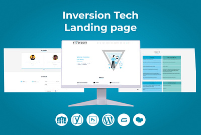 Inversion Tech Landing page attractive website business website design graphic design illustration landing page responsive website ui web design website design