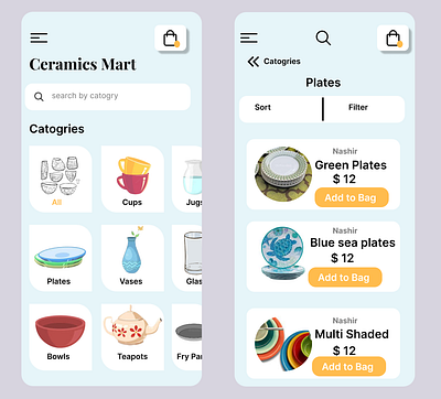 Ceramic mart app design appdesign branding design graphic design ui uiux uiux design web design