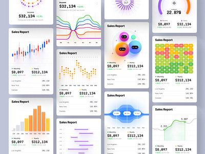 Chart widgets library ✦ Hyper charts UI Kit bar chart big data candlestick chart chart dashboard data dataviz desktop donut chart infographic it line chart pie chart product saas service statistic tech template vizualisation