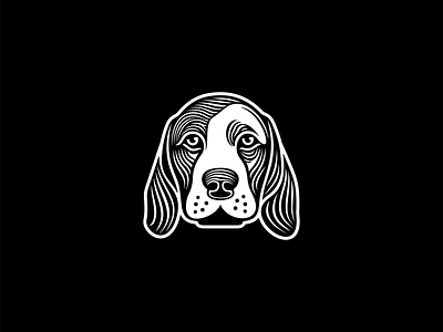Beagle Logo animal beagle branding canine cute design dog emblem face friend icon illustration k9 lines logo mark pet sports vector vet