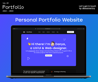 Personal Portfolio Website branding design portfolio ui ux website