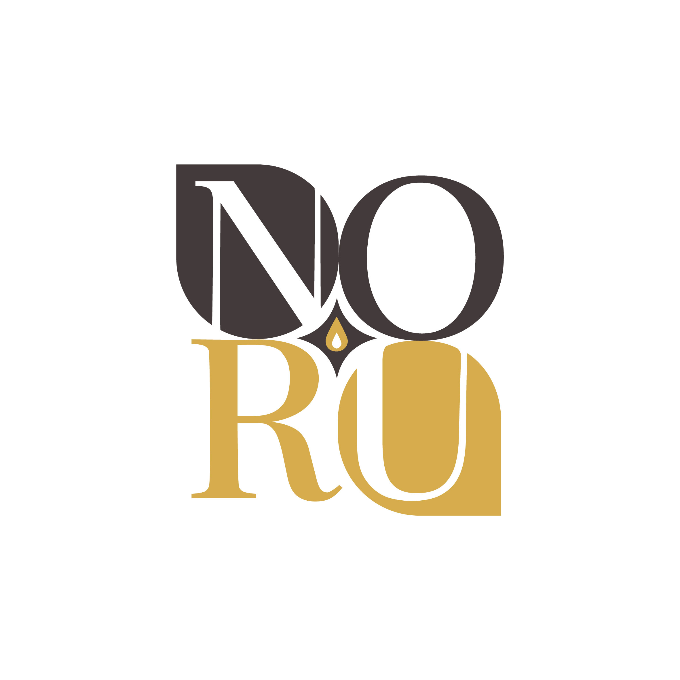 Noru Scented Candle graphic design label logo scented candle