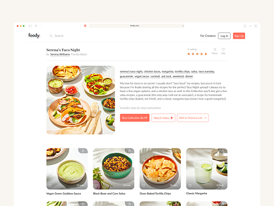 Foody — Recipe course design learning mobile mobile app paltform study ui ux web