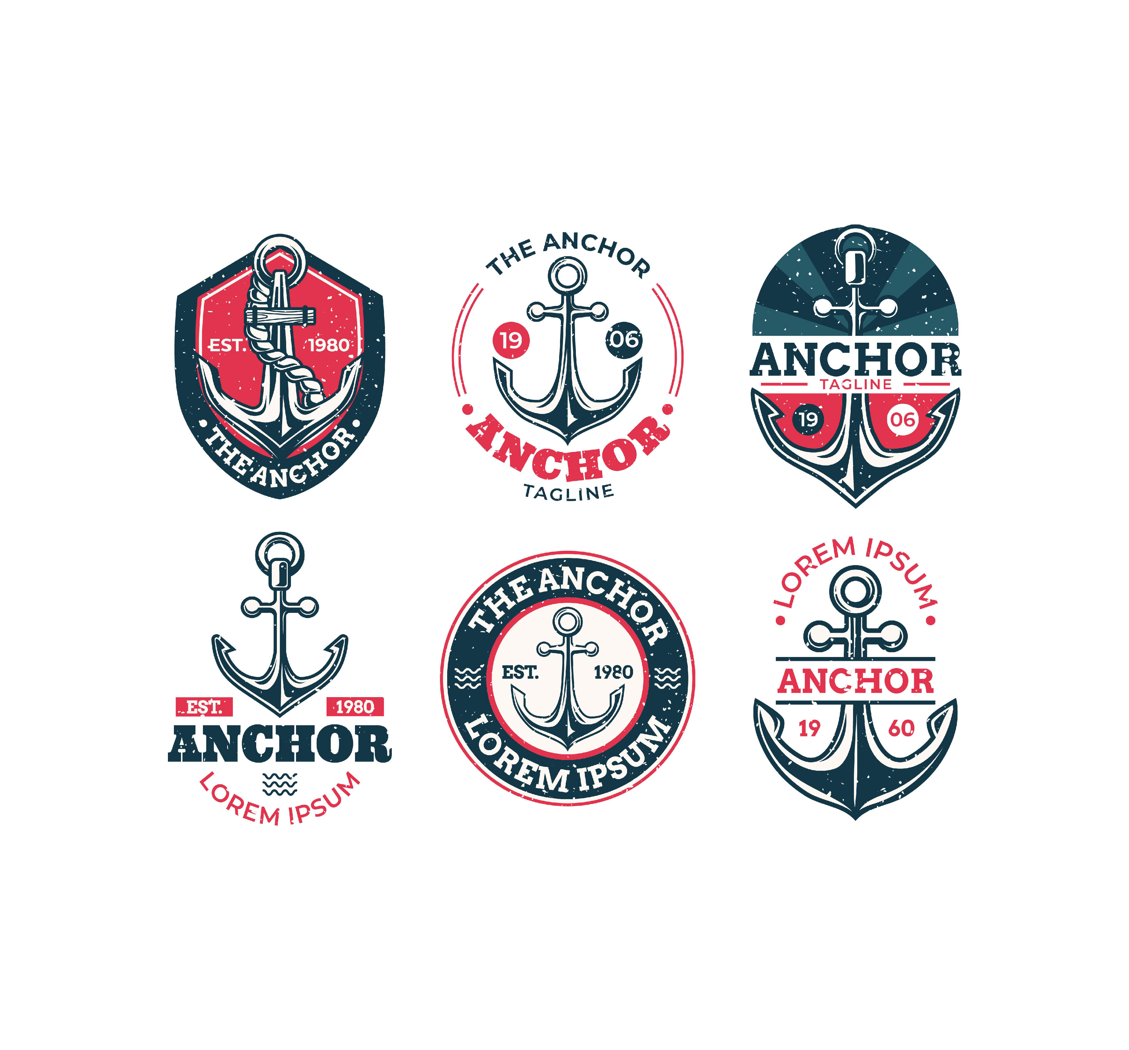 Anchor Logo Merchandise anchor graphic design logo merchandise mug tshirt