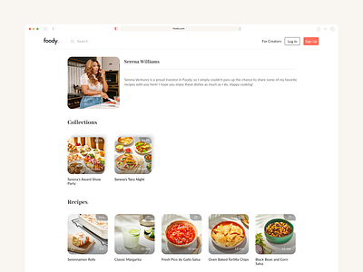 Foody — Author Profile course design learning mobile mobile app paltform study ui ux web