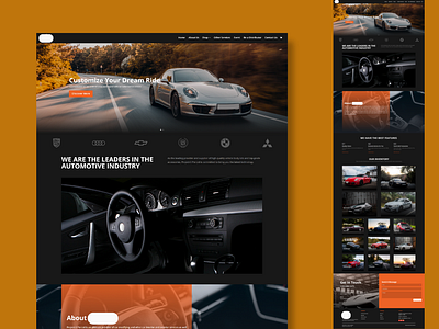 Car Dealer Website UI car car dealer design ui ux web design web ui