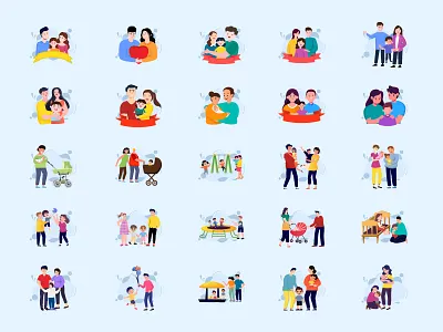 Creative National Parent's Day USA Illustrations americantraditions celebratingparents creative day design familybonds familyillustration familylove familyvalues greetingcards illustration loveandsupport national national parents day parenthood parents parentsdayillustration socialmediagraphics usa vector