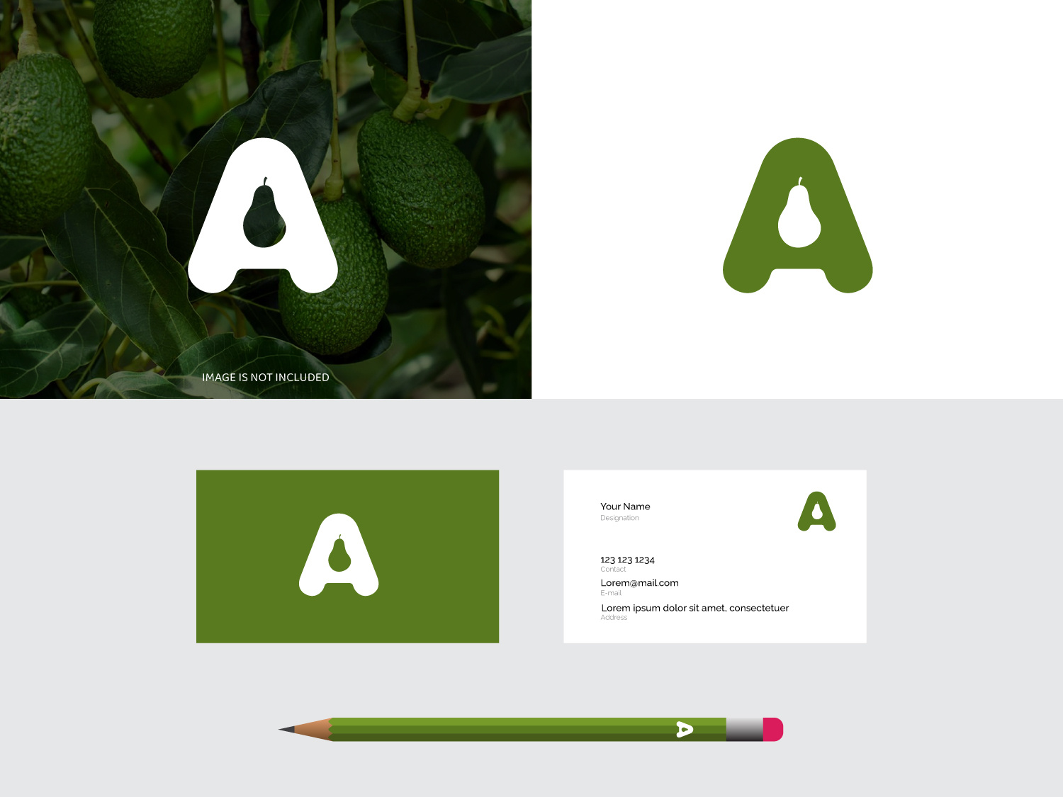 Avacado A Letter Logo Design Template a a letter a letter logo avacado brand identity design branding creative logo design fruit logo fruit logo inspiration graphic design letter logo logo logo inspiration minimalist logo template vector design