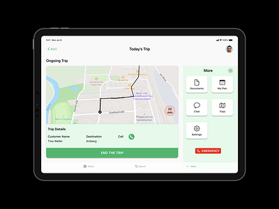 Fleet Management iPad App casestudy figma ui design ux design