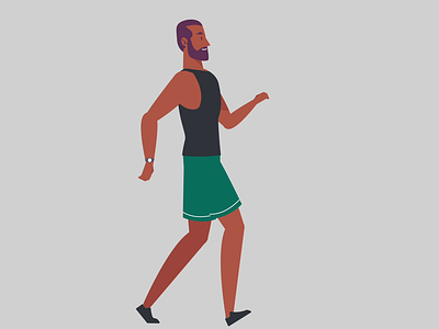 Happy walk cycle after effect animation character walk duik happy walk happy walk cycle walkcycle