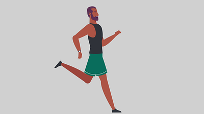 Character Running 2d animation after effect animation character running duik running walkcycle