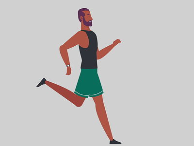 Character Running 2d animation after effect animation character running duik running walkcycle