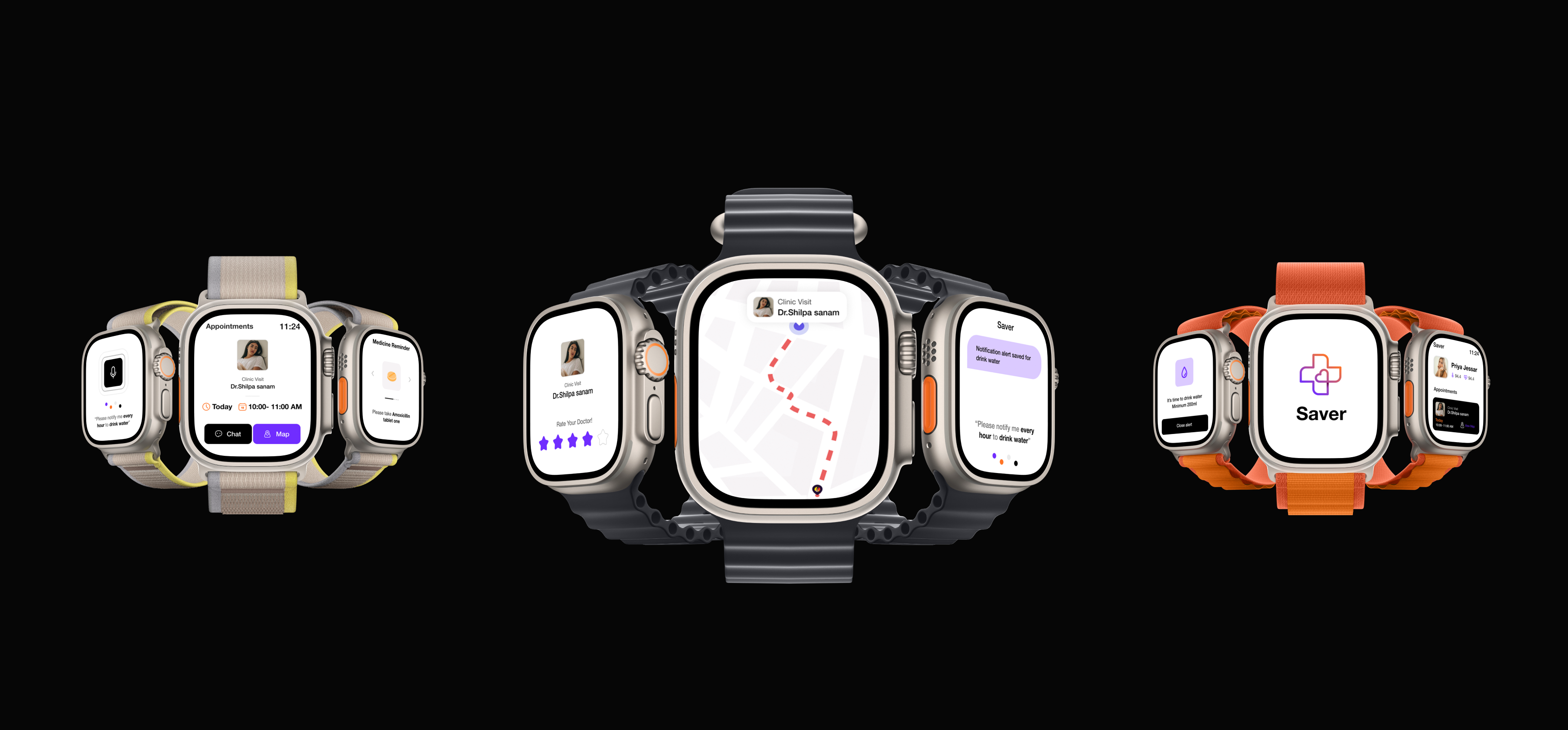 Saver Healthcare Smartwatch App by Dinesh on Dribbble