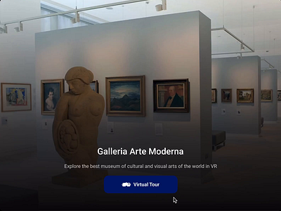 Art Gallery VR Tour ar art art gallery dailyui design graphic design productdesign ui uiux uiux design ux vr vr tour vrvr website web design website