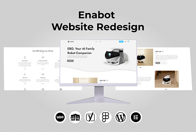 Enabot Website Redesign attractive website business website design graphic design illustration landing page responsive website web design website design