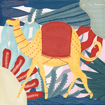 Indian Camel Illustration colorful design digital pattern graphic design illustration india seamless