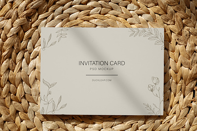Free Invitation Card Mockup branding car card design card mockup design free download free mockup free psd download free psd mockup freebie invitation card mockup