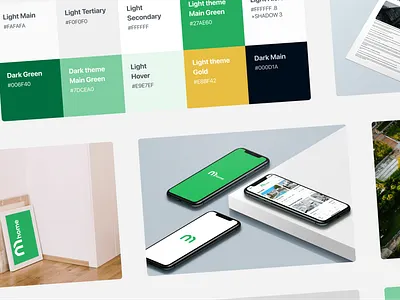 Real Estate Marketplace Design System animation app application cards colors design design system green marketplace mockup real estate ui uikit uiux website