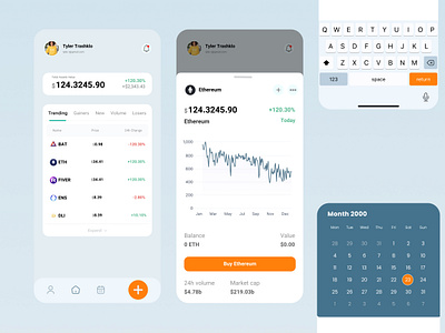 Crypto Trading Mobile App app crypto design finance money service