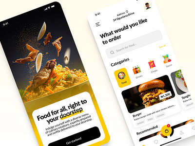 Food Delivery App app appdeveloper design designagency inspiration ui ux
