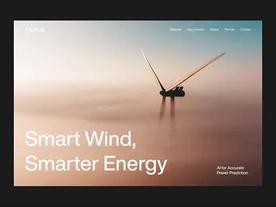 AIURUS ai energy minimal motion ui web web3 wind