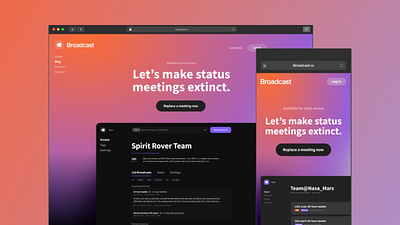 Broadcast Team coordination app. design graphic design illustration typography ui ux