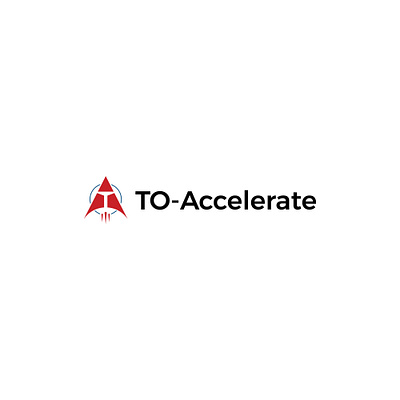 TO-Accelerate HR Logo letter a letter t logo design minimal rocket